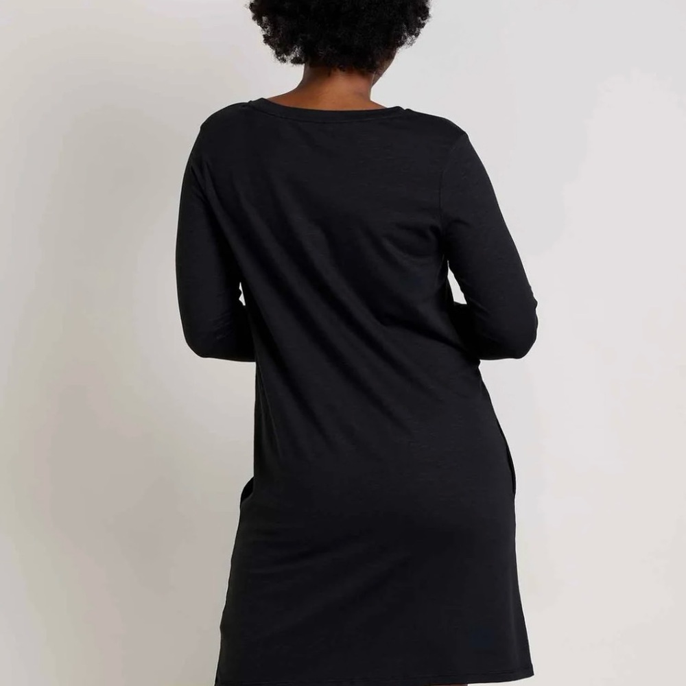 Toad & Co size small black Winmore II mini dress - Picture 2 of 7